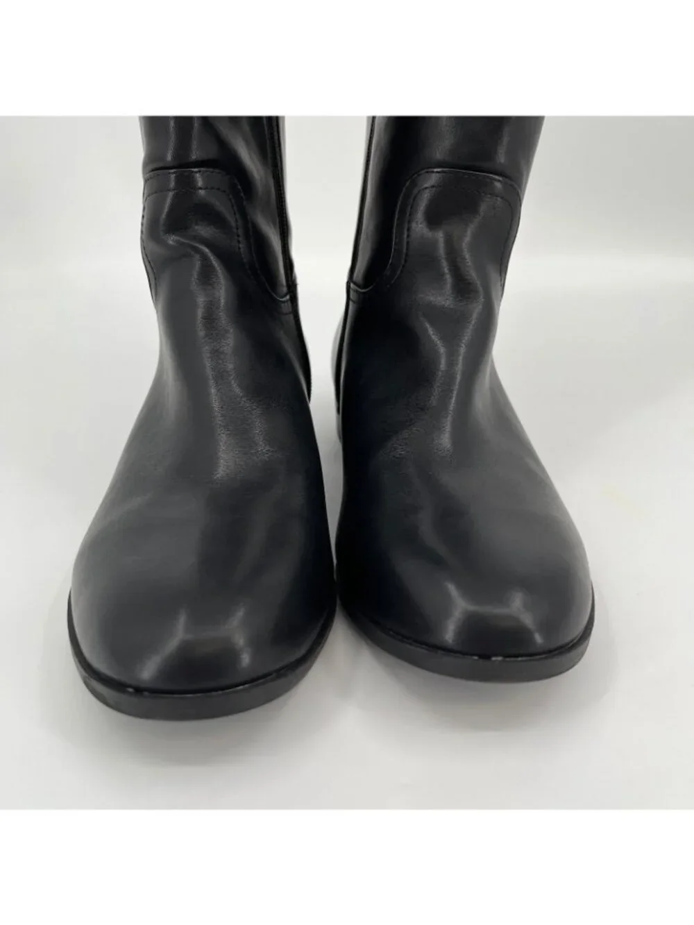Giani Bernini Taharahh Riding Boots Black Brown 10M Faux Leather Memory Foam